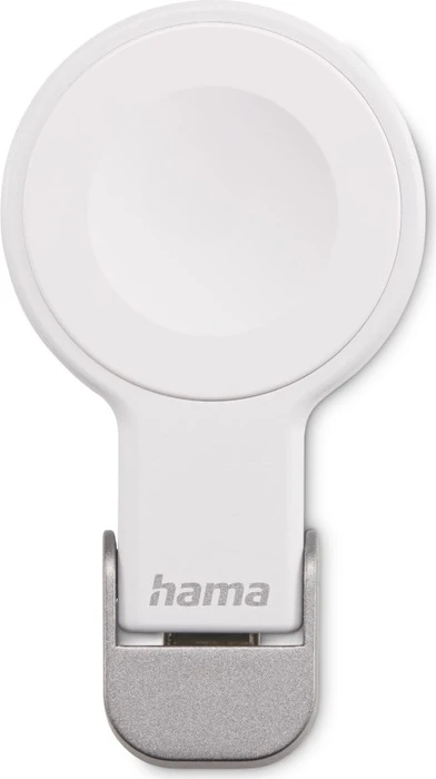 Hama Apple Watch Ladegerät für kabelloses Laden USB-C-Ladestation magnetisch weiß