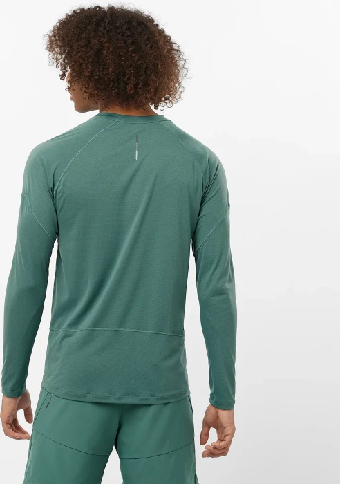 Salomon Cross Run Laufshirt langarm north atlantic (Herren)