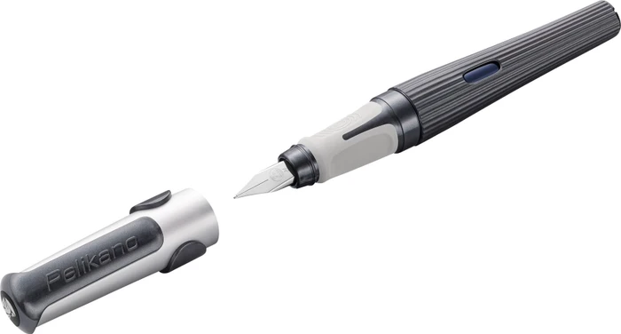 Pelikan Pelikano structure grau, rechte Hand, mittel, Faltschachtel