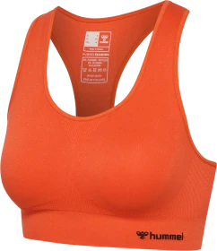 hummel Seamless Sports Top Funktionsshirt ärmellos tangerine tango (Damen)