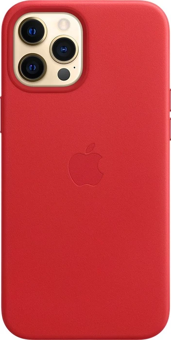Apple Leder Case mit MagSafe für iPhone 12 Pro Max (PRODUCT)RED