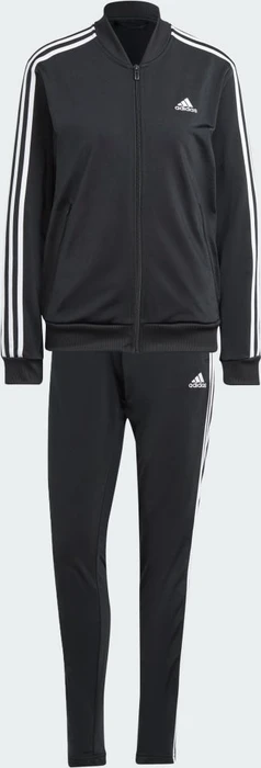 adidas Essentials 3-Streifen Trainingsanzug schwarz/weiß (Damen)