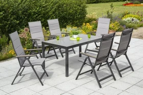 Merxx Trivero Gartenmöbel-Set diamantbraun/graphit,   7-tlg.