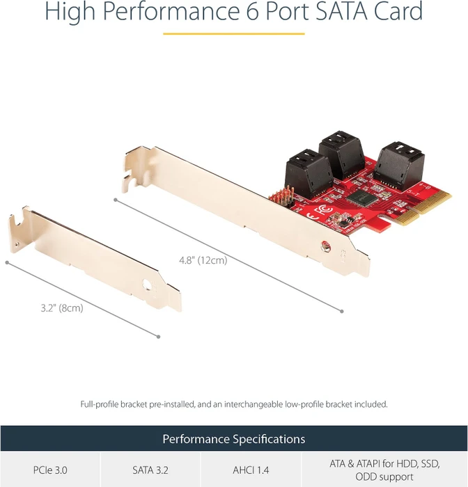 StarTech SATA-Controller, 6x SATA, PCIe 3.0 x4