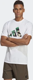 adidas Train Essentials Seasonal Logo Training Funktionsshirt kurzarm weiß (Herren)
