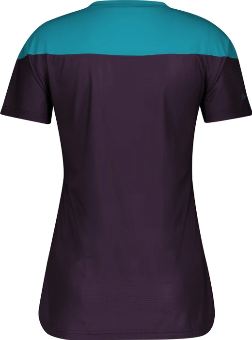 Scott Trail Flow Trikot kurzarm breeze blue/dark purple (Damen)