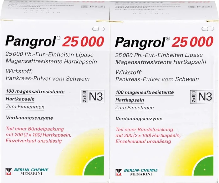 Pangrol 25000 Hartkapseln, 200 Stück