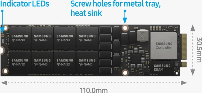 Samsung SSD PM983 15.36TB, NF1 / M-Key / PCIe 3.0 x4