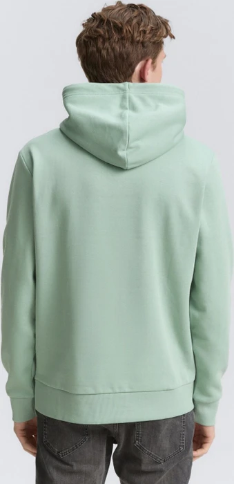 Tom Tailor Logo-Print Hoodie dust green (Herren)
