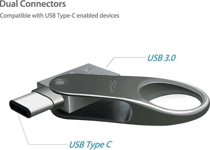 Silicon Power Mobile C80 128GB, USB-A + USB-C, USB 3.2 Gen 1×1