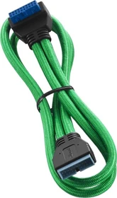 CableMod ModFlex interne USB 3.0 Verlängerung, gewinkelt, grün, 0.5m (CM-CAB-RIU3-50KG-R)