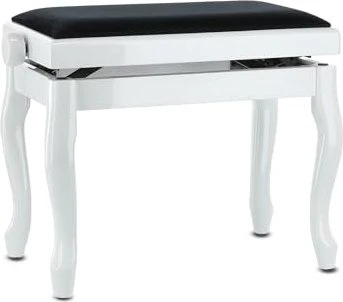 Gewa Pianobank Deluxe Classic weiß hochglanz