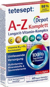 Tetesept A-Z DEPOT Langzeit-Vitamin-Komplex Filmabletten, 40 Stück