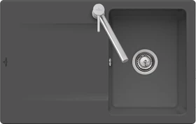 Villeroy & Boch Siluet 800x510mm Einbau Becken reversibel graphite