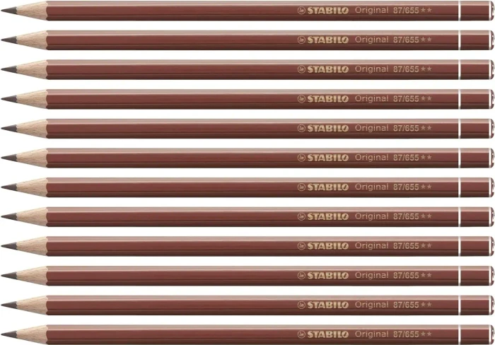 STABILO Original Buntstift englischrot dunkel, 12er-Pack