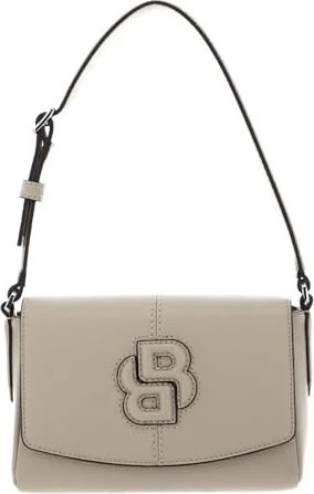 Hugo Boss Anett Flap Schultertasche light beige