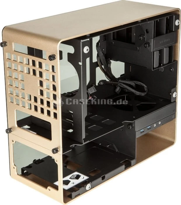 In Win 901 gold, Glasfenster, Mini-ITX