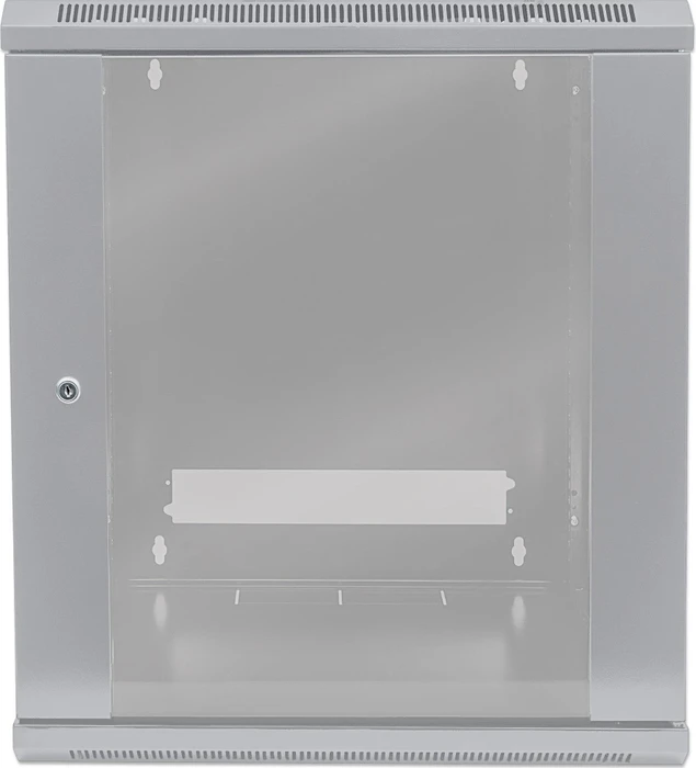 Intellinet Wandschrank 9HE, Sicherheitsglastür, IP2X, hellgrau, 600mm tief