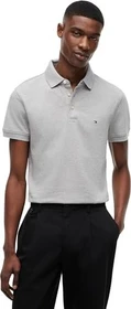 Tommy Hilfiger 1985 Slim Fit Poloshirt kurzarm light grey heather (Herren)