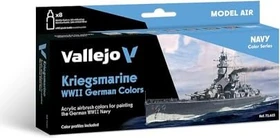 Vallejo Model Air Navy Color Series Kriegsmarine WWII German Colors Farbset, 8-tlg.