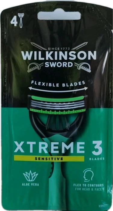 Wilkinson Sword Xtreme 3 Sensitive Einwegrasierer, 4 Stück