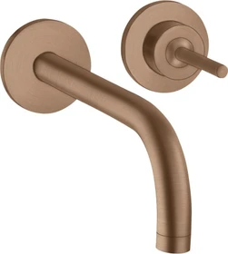 Hansgrohe Axor Uno Waschbeckenarmatur 165mm Ausladung brushed red gold