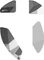 Cherry Xtrfy M4 / M4 Wireless Glass Skates, Mausgleiter, Litus White, grau/weiß Vorschaubild