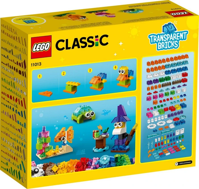LEGO Classic - Kreativ-Bauset mit durchsichtigen Steinen