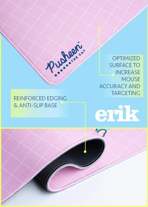 Grupo Erik Editores Pusheen XL, 800x350mm, Motiv rosa/weiß