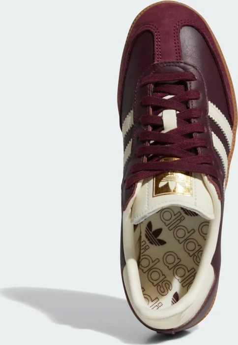 adidas Samba OG maroon/cream white/gold metallic