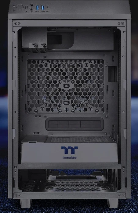 Thermaltake The Tower 100, schwarz, Glasfenster, Mini-ITX