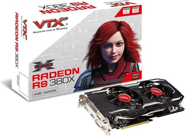 VTX3D Radeon R9 380X X-Edition, 4GB GDDR5, 2x DVI, HDMI, DP