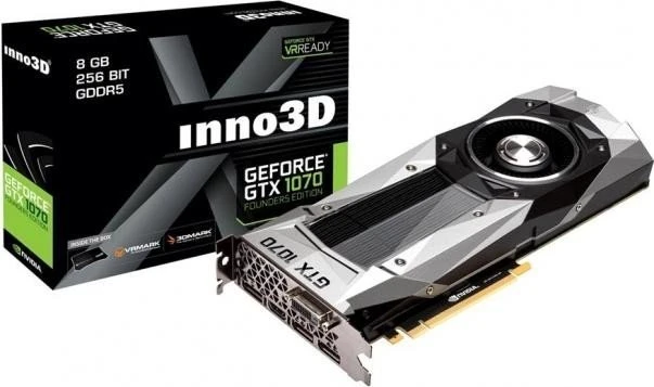 INNO3D GeForce GTX 1070 Founders Edition, 8GB GDDR5, DVI, HDMI, 3x DP