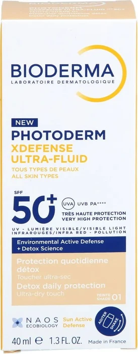 Bioderma Photoderm XDefense Ultra-Fluid 01 very light getönt LSF50+, 40ml