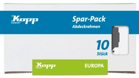 Kopp Europa Profi-Pack: 10 Abdeckrahmen 1-fach, arktisweiß
