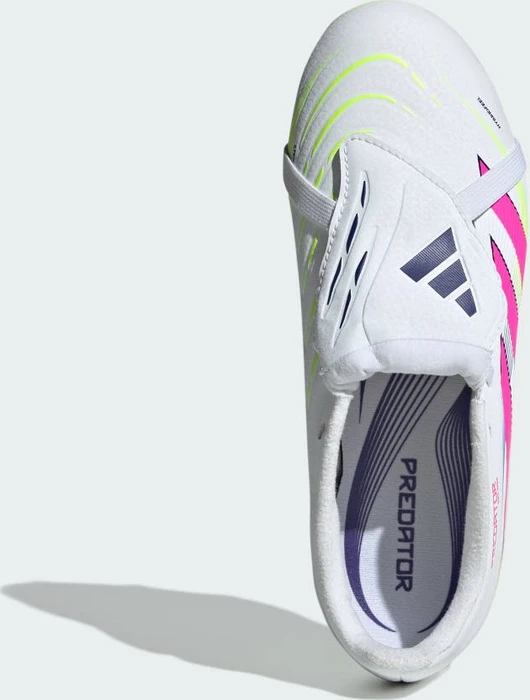 adidas Predator League Fold-Over Tongue FG cloud white/lucid pink/lucid lemon (Junior)