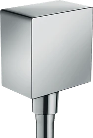 Hansgrohe FixFit Square Wandanschluss mit Rückflussverhinderer chrom