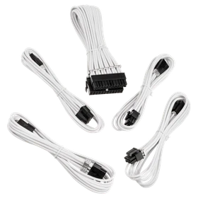 BitFenix Alchemy 3x 8-Pin PCIe Aluminum Comb Extensions Cable Kit, Verlängerungs-Kit für Netzteile, weiß (BFA-MAK-EXTWK-RP)