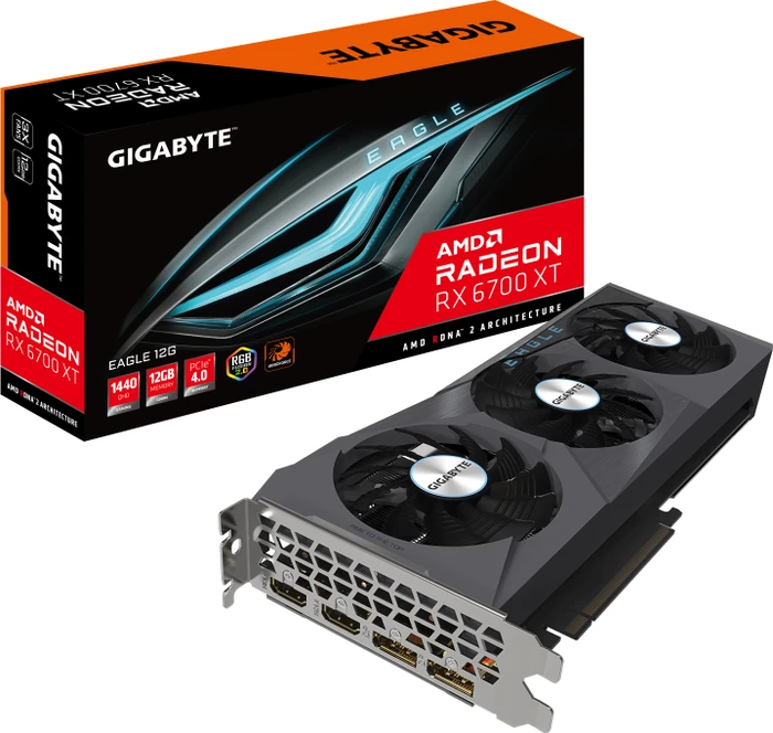 GIGABYTE Radeon RX 6700 XT Eagle 12G, 12GB GDDR6, 2x HDMI, 2x DP