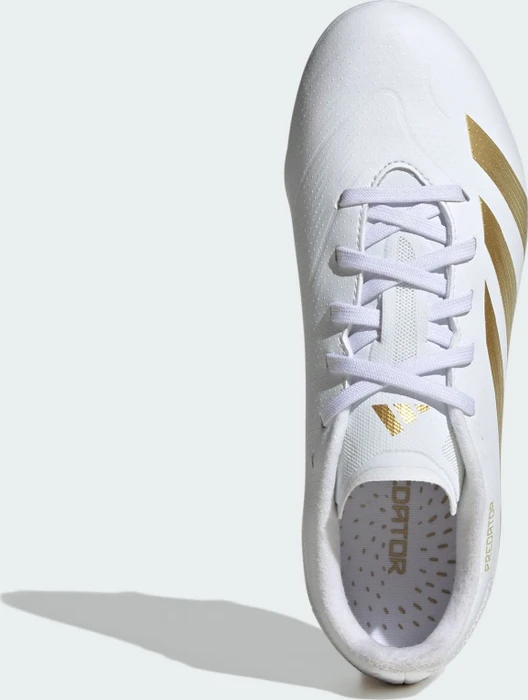 adidas Predator League FG cloud white/gold metallic/sandy beige met (Junior)