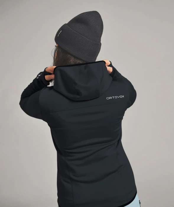 Ortovox Fleece Hoody Funktionsjacke black raven (Damen)