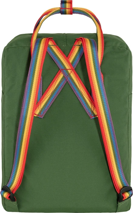 Fjällräven Kanken Rainbow spruce green/rainbow pattern