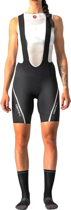 Castelli Velocissima 3 Bibshort Fahrradhose kurz schwarz/silber (Damen)