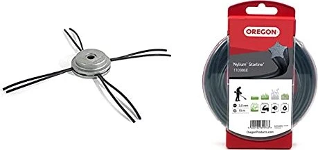 Oregon Nylium Starline Trimmerfaden für Rasentrimmer schwarz, 3mm/15m