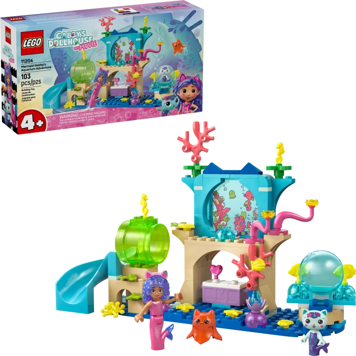 LEGO Gabbys Puppenhaus - Meerjungfrau Gabbys Aquarium Abenteuer