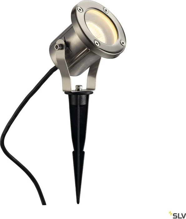 SLV Nautilus 10 GU10 Spiessleuchte edelstahl (229740)