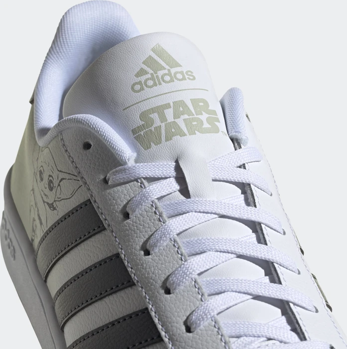 adidas Grand Court cloud white/carbon/halo green