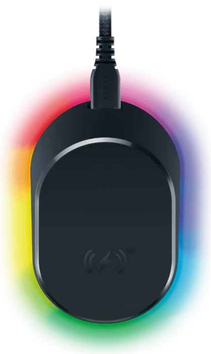 Razer Mouse Dock V2 Pro + Wireless Charging Puck V2, Maus-Ladestation, schwarz