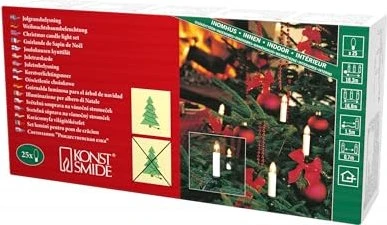 Konstsmide Baumkette Topbirnen Lichterkette weiß 25x E10