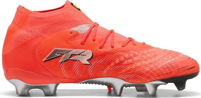 Puma Future 9 Ultimate FG glowing red/puma white/puma black/puma silver (Damen)